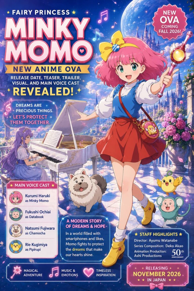 Fairy Princess Minky Momo New Anime OVA: Release Date, Teaser, Trailer, Visual, and Main Voice Cast Revealed Fairy Princess Minky Momo New Anime OVA: Release Date, Teaser, Trailer, Visual, and Main Voice Cast Revealed